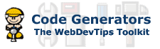 Code Generators - The WebDevTips Toolkit